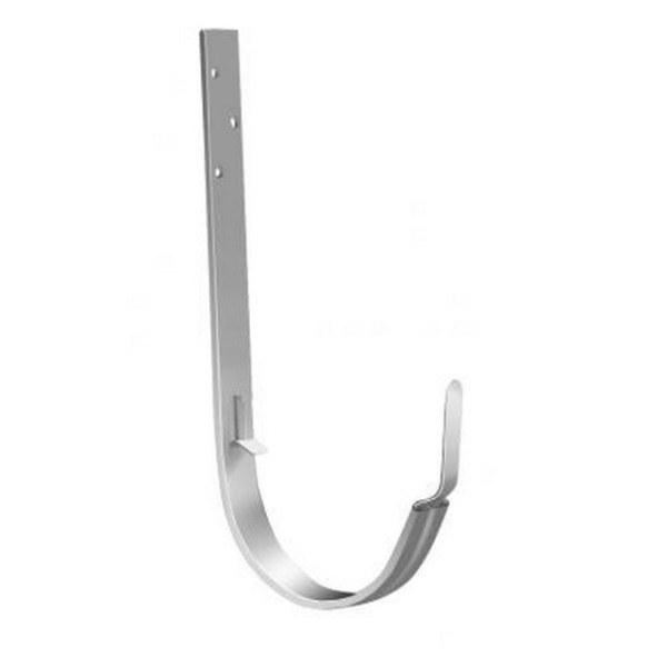 Водосток Grand Line 125x90 – Кронштейн длинный RAL 9003 купить в Красном Холме