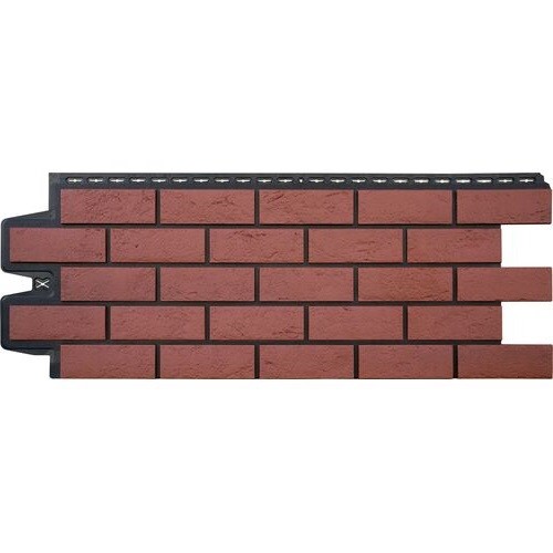 Фасадная панель Grand Line Состаренный кирпич Элит корица (махагон), ШОВ черный купить в Красном Холме