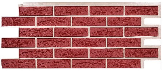 Фасадная панель Техоснастка, Лондон Брик, Бордо купить в Красном Холме