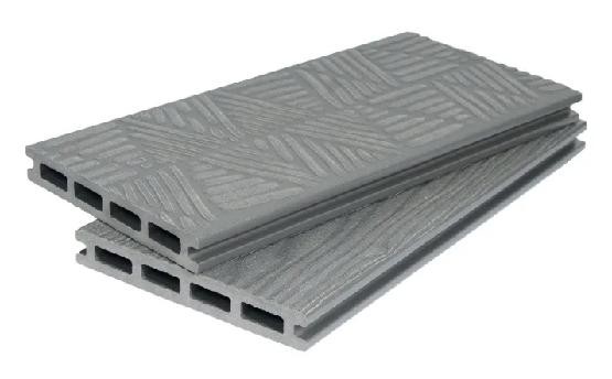 Террасная доска ДПК POLIVAN GROUP 3D+3D NEW пустотелая двухсторонняя DENPASAR Серый купить в Красном Холме