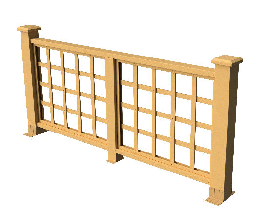 Ограждения декоративное ДПК GRINDERDECO Дувр песчаник купить в Красном Холме