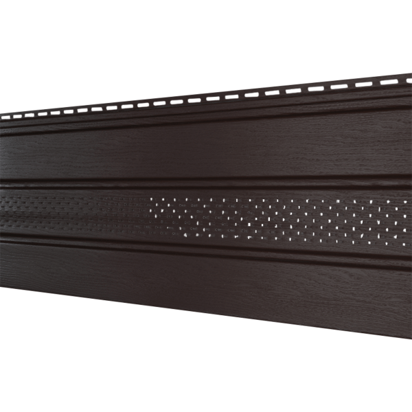 Софит Ю-Пласт Классический, перфорация по центру коричневый купить в Красном Холме