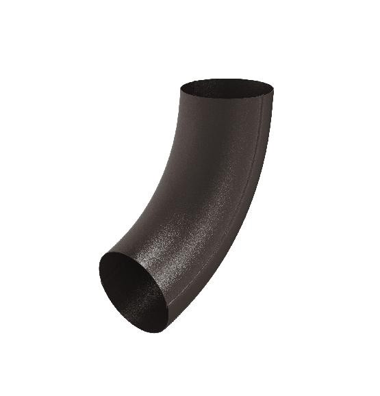 Водосток Aquasistem, Система 125x90 - Колено трубы RR 32 Тёмно-коричневый matt купить в Красном Холме