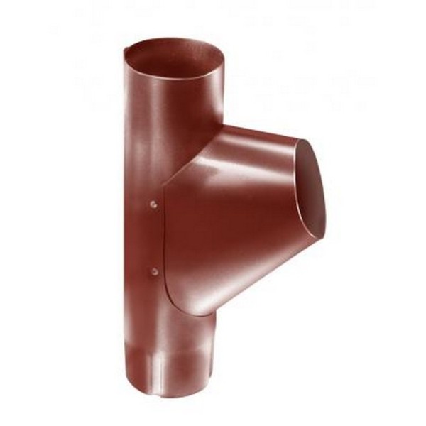 Водосток Grand Line 125x90 – Тройник RAL 8004 купить в Красном Холме