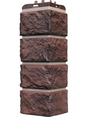 Угол наружный Grand Line Колотый Камень Кофе, Шов темно-бежевый купить в Красном Холме