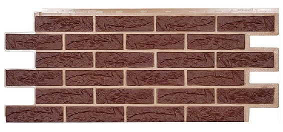 Фасадная панель Техоснастка, Лондон Брик, Коричневый купить в Красном Холме