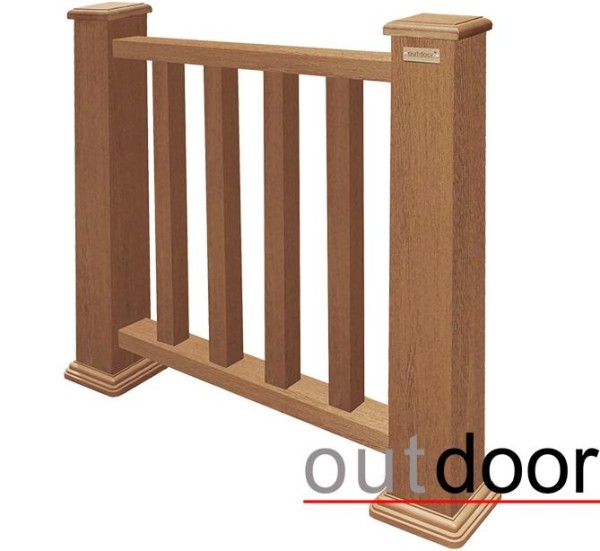 Ограждение из ДПК Outdoor Классик 3D STORM дуб купить в Красном Холме