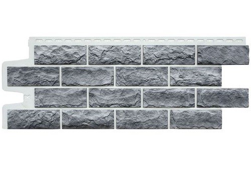 Фасадные панели Grand Line Колотый Камень Гранит, Шов белый купить в Красном Холме