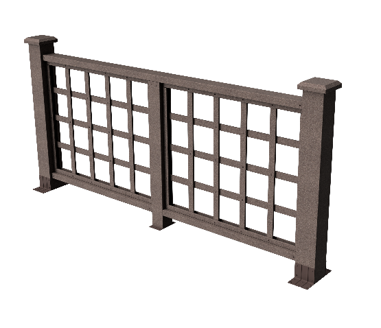 Ограждения декоративное ДПК GRINDERDECO Дувр венге купить в Красном Холме