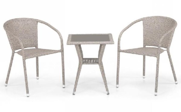 Комплект плетеной мебели AFINA из иск. ротанга T25C/Y137C-W85 Latte 2Pcs купить в Красном Холме