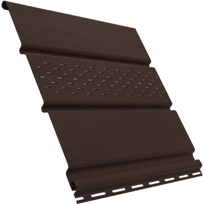 Софит Ю-Пласт перфорация по центру, коричневый