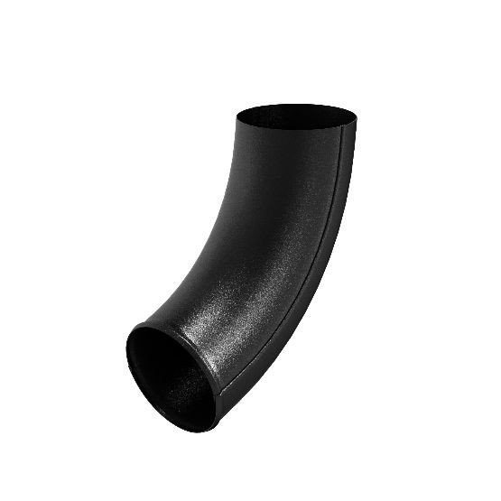 Водосток Aquasistem, система 125x90 - Отвод трубы RAL 9005 Чёрный купить в Красном Холме