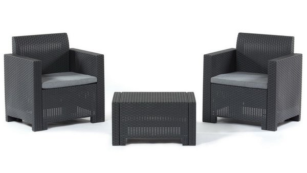 Комплект мебели Set Nebraska Terrace (2 кресла и кофейный столик) Венге купить в Красном Холме