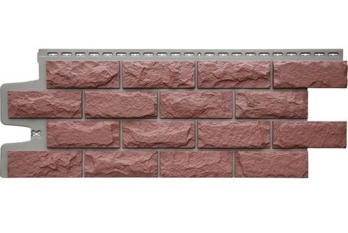 Фасадные панели Grand Line Колотый Камень Корица, Шов тёмно-бежевый купить в Красном Холме