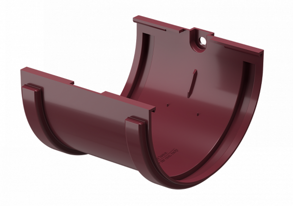 Соединитель желобов ПВХ Docke STANDART красный купить в Красном Холме