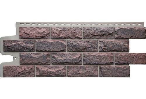 Фасадные панели Grand Line Колотый Камень Кофе, Шов тёмно-бежевый купить в Красном Холме