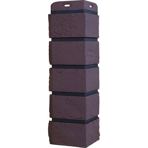 Угол Grand Line состаренный кирпич Элит каштан, ШОВ чёрный купить в Красном Холме