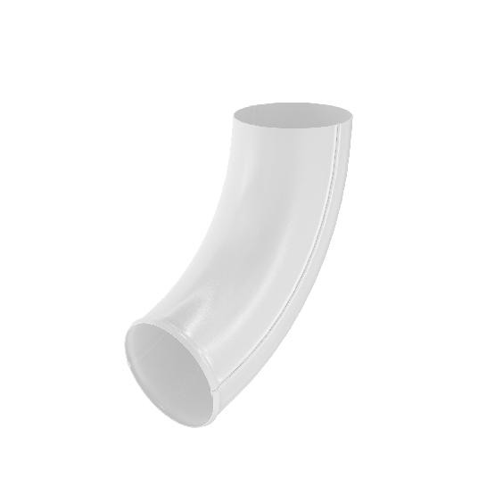 Водосток Aquasistem, система 125x90 - Отвод трубы RAL 9003 Белый купить в Красном Холме