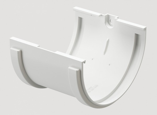 Соединитель желобов ПВХ Docke STANDART пломбир купить в Красном Холме