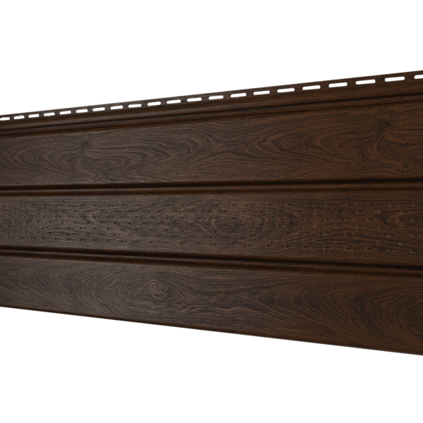 Софит Ю-Пласт перфорация по центру, Орех тёмный купить в Красном Холме