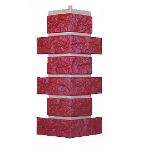 Угол T-Сайдинг-Кирпич Лондон Брик Бордовый купить в Красном Холме