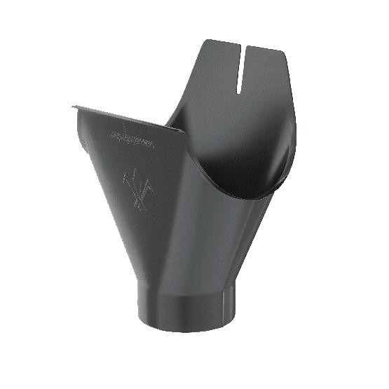 Водосток Aquasistem, система 125x90 - Воронка желоба RAL 7024 Тёмно-серый купить в Красном Холме