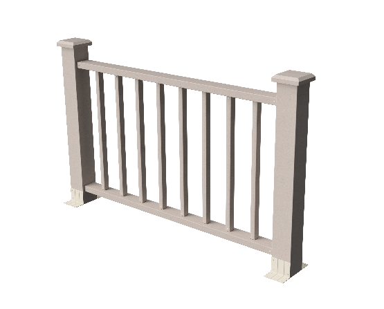 Ограждения декоративное ДПК GRINDERDECO Альма 1500 со скрытым крепежом выбеленый дуб купить в Красном Холме