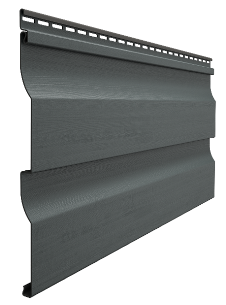 Виниловый сайдинг docke (дёке) - профиль D4,5D, графит купить в Красном Холме