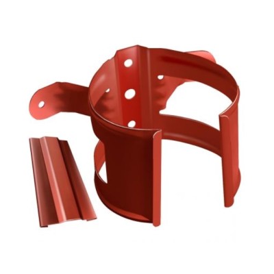 Водосток Grand Line 125x90 – Хомут трубы (на дерево) RAL 8004