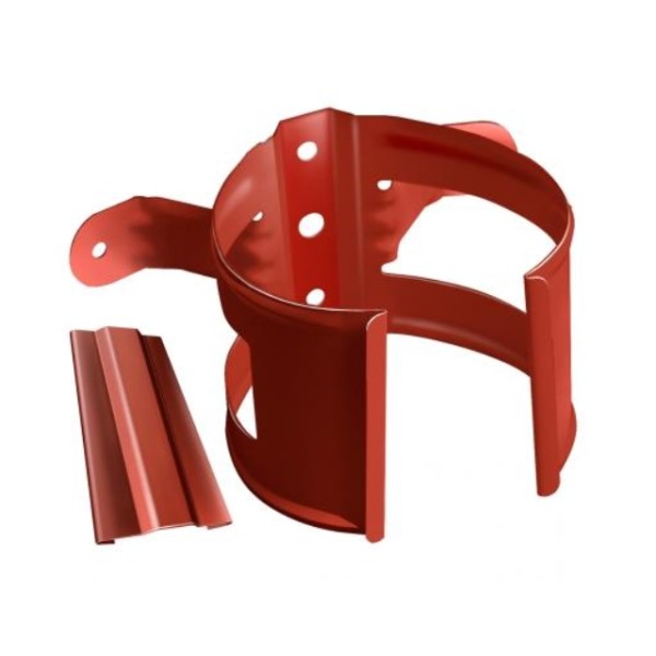 Водосток Grand Line 125x90 – Хомут трубы (на дерево) RAL 8004 купить в Красном Холме