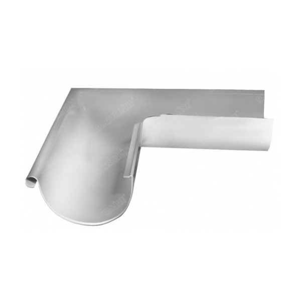 Водосток Grand Line 125x90 – Угол наружный 90° RAL 9003 купить в Красном Холме