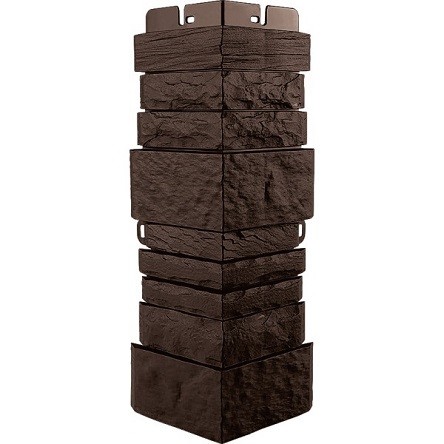 Угол наружный Альта-Профиль Скалистый камень ЭКО Коричневый купить в Красном Холме