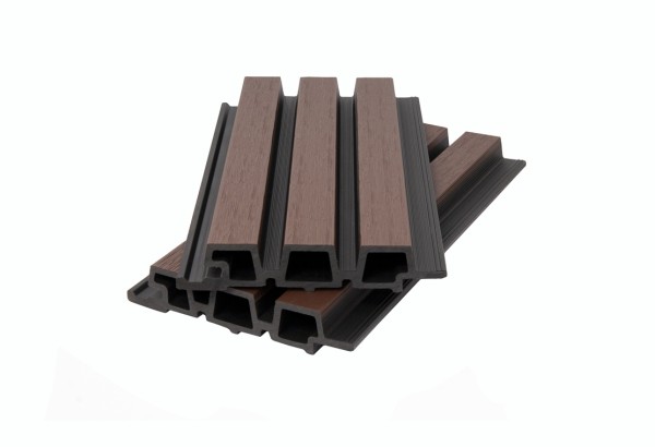 Фасадная панель брусковая двухцветная co-extrusion, chocolate mix купить в Красном Холме