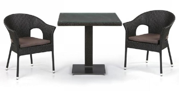 Комплект плетеной мебели AFINA из иск. ротанга T605SWT/Y79A-W53 Brown 2Pcs купить в Красном Холме