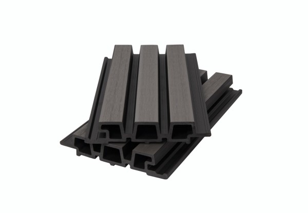 Фасадная панель брусковая двухцветная co-extrusion, grey dark купить в Красном Холме