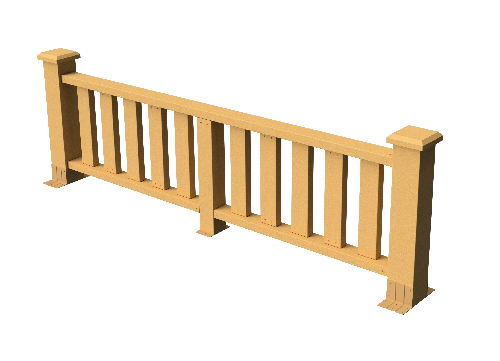 Ограждения декоративное ДПК GRINDERDECO  Эрес песчаник купить в Красном Холме