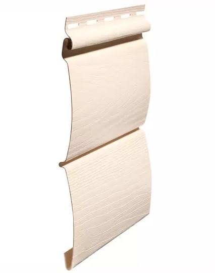 Виниловый сайдинг fineber (файнбер) - серия blockhouse (блокхаус) "бревно", слоновая кость купить в Красном Холме