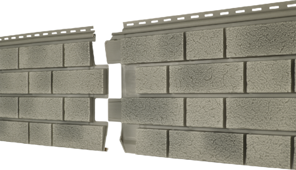 Фасадная панель Ю-пласт Стоун Хаус S-Lock Клинкер Балтик холодный цемент купить в Красном Холме