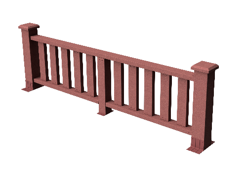 Ограждения декоративное ДПК GRINDERDECO  Эрес мербау купить в Красном Холме