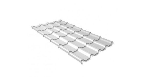 Металлочерепица камея 0,5 Satin RAL 9003 сигнальный белый купить в Красном Холме