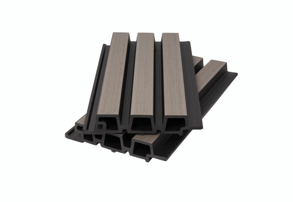 Фасадная панель брусковая двухцветная co-extrusion, snow mix купить в Красном Холме