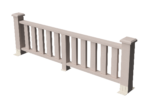 Ограждения декоративное ДПК GRINDERDECO Эрес выбеленый дуб купить в Красном Холме