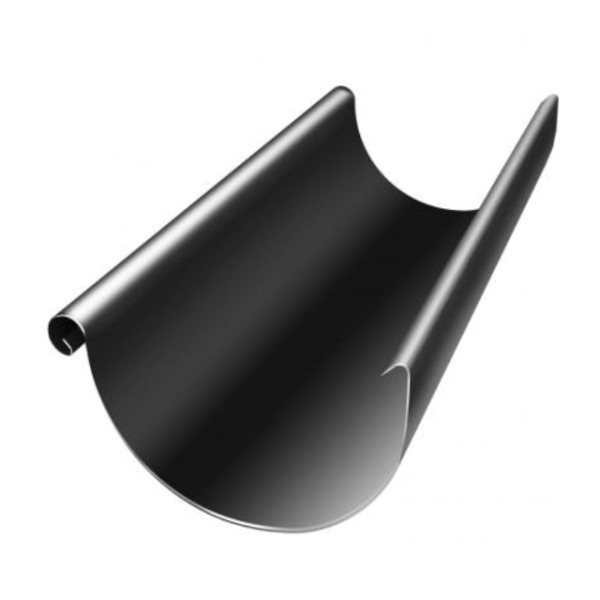 Водосток Grand Line 125x90 – Желоб 3м RAL 9005 купить в Красном Холме