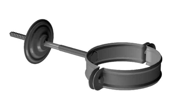 Хомут трубы D90 Döcke STAL PREMIUM Графит, (RAL 7024) купить в Красном Холме