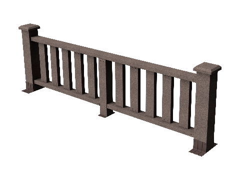 Ограждения декоративное ДПК GRINDERDECO Эрес венге купить в Красном Холме