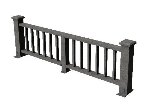 Ограждения декоративное ДПК GRINDERDECO Троя серый базальт купить в Красном Холме