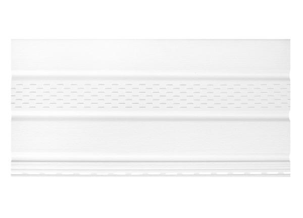 Софит к сайдингу ПЕРФОРАЦИЯ ПО ЦЕНТРУ TECOS БЕЛЫЙ купить в Красном Холме