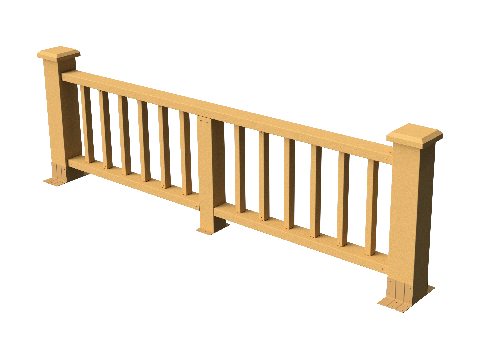 Ограждения декоративное ДПК GRINDERDECO Троя песчаник купить в Красном Холме