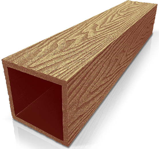 Столб ДПК 3D GardenParkett фактура дерева Бук купить в Красном Холме