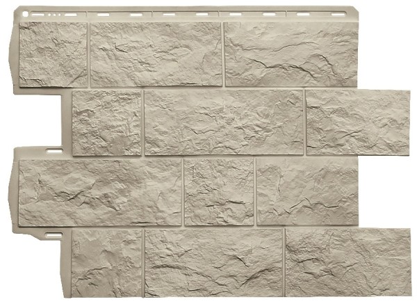 Фасадная панель Альта-Профиль Туф ЭКО Кремовый купить в Красном Холме